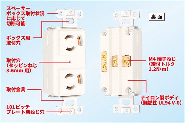 埋込コンセント 15A | アメリカン電機株式会社
