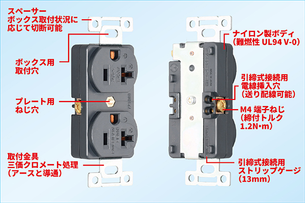 Panasonic パナソニック WF2520B 接地2P20A引掛埋込コンセント