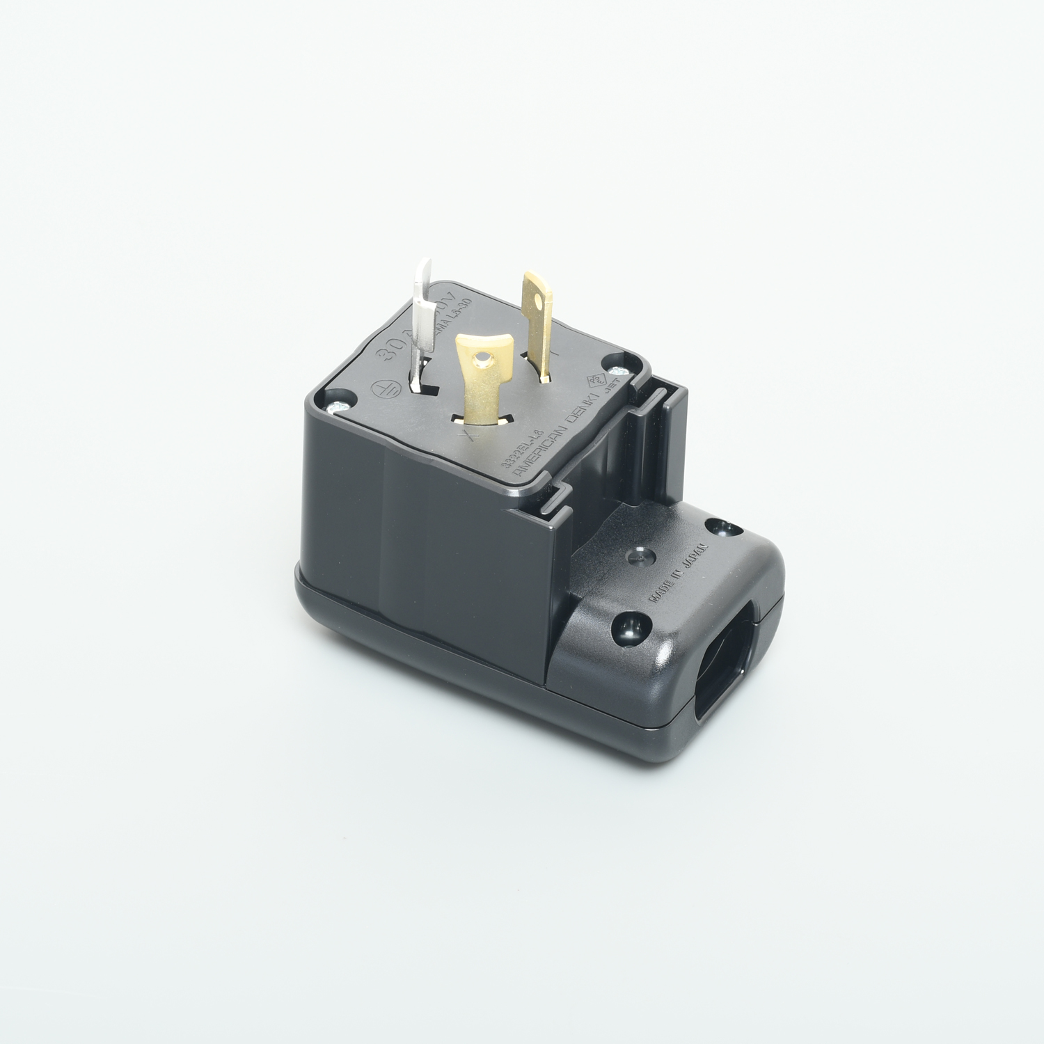 Leviton 2743 30アンペア 600ボルト 3相 NEMA L17-30R 3P 4W ロックコネクター 工業グレード 接地 ブラック ホワ 