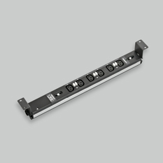 1Uコンセントバー 20A入力 コンパクトタイプ IEC C13