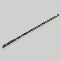 0Uコンセントバー 30A入力 IEC C13×20ヶ + IEC C19×4ヶ 電流表示機能付
