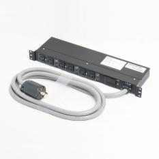 1Uコンセントバー 30A入力 NEMA L6-15×6ヶ口 電流計付