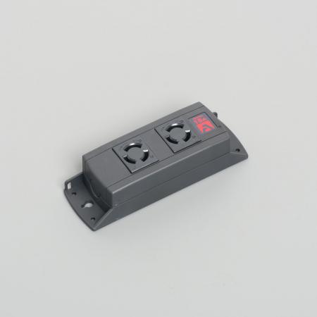 マルチユースOAタップ 引掛形2ヶ口 コードナシ・黒色